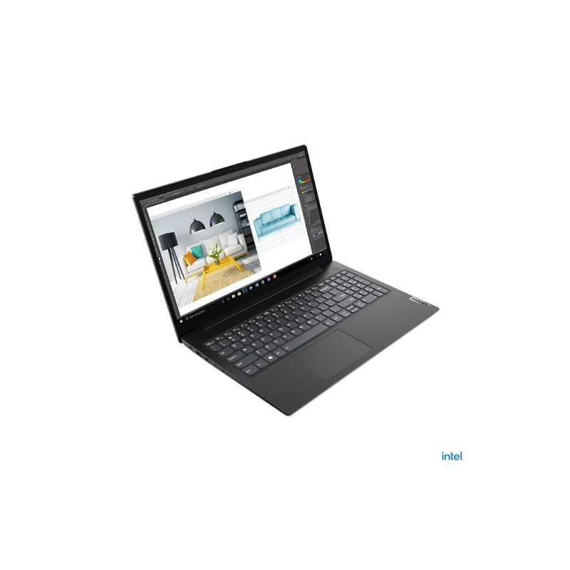 ORDINATEUR LENOVO V15 G2 IJL VUE DE FACE PROFIL GAUCHE ORDINATEUR LENOVO V15 G2 IJL VUE DE FACE PROFIL GAUCHE