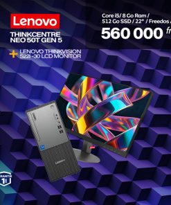 THINKCENTRE NEO 50T GEN 5 + LENOVO THINKVISION S22i -30 LCD MONITOR copie
