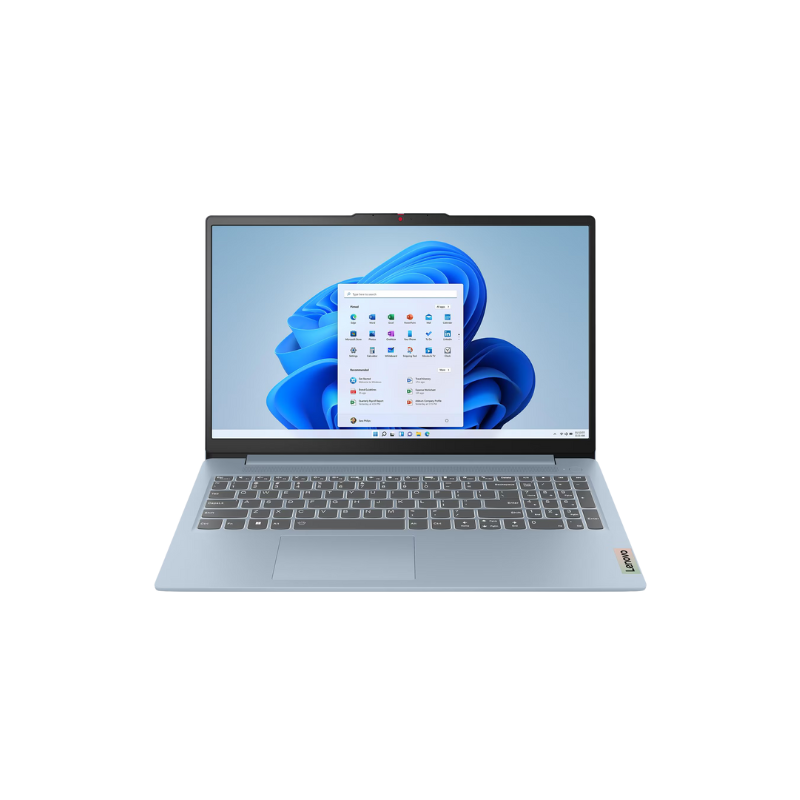 ORDINATEUR LENOVO IDEAPAD SLIM 3 15AMN8 VUE DE FACE ORDINATEUR LENOVO IDEAPAD SLIM 3 15AMN8 VUE DE FACE