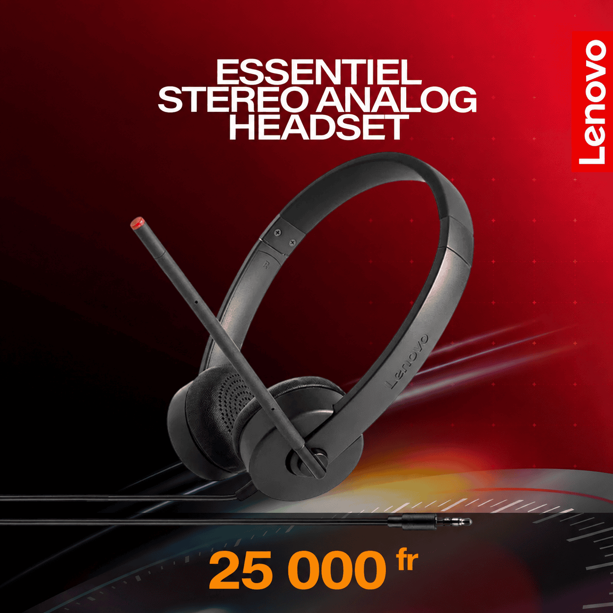 CASQUE LENOVO ESSENTIEL STEREO ANALOQ HEADSET