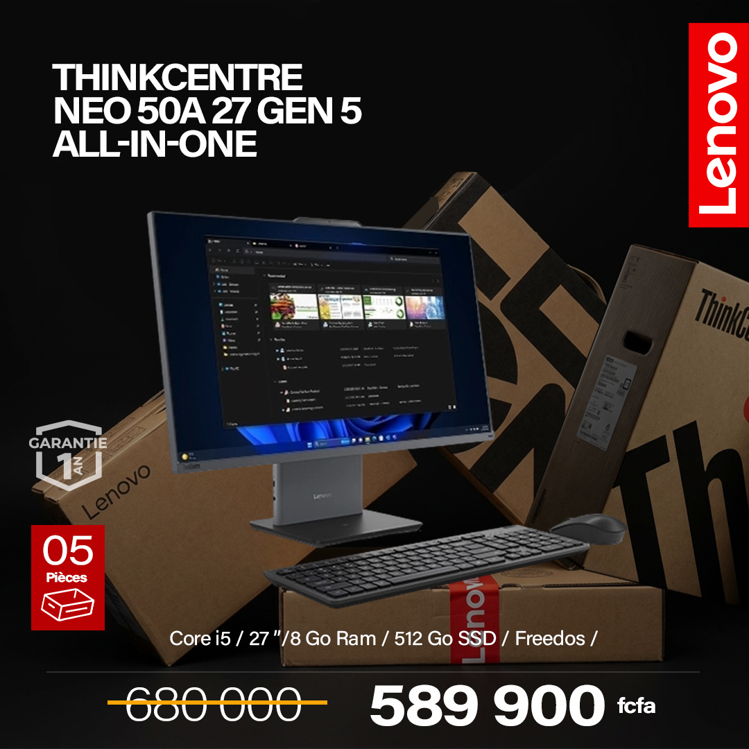 LENOVO THINKCENTRE NEO 50A 27 GEN 5 ALL-IN-ONE copie
