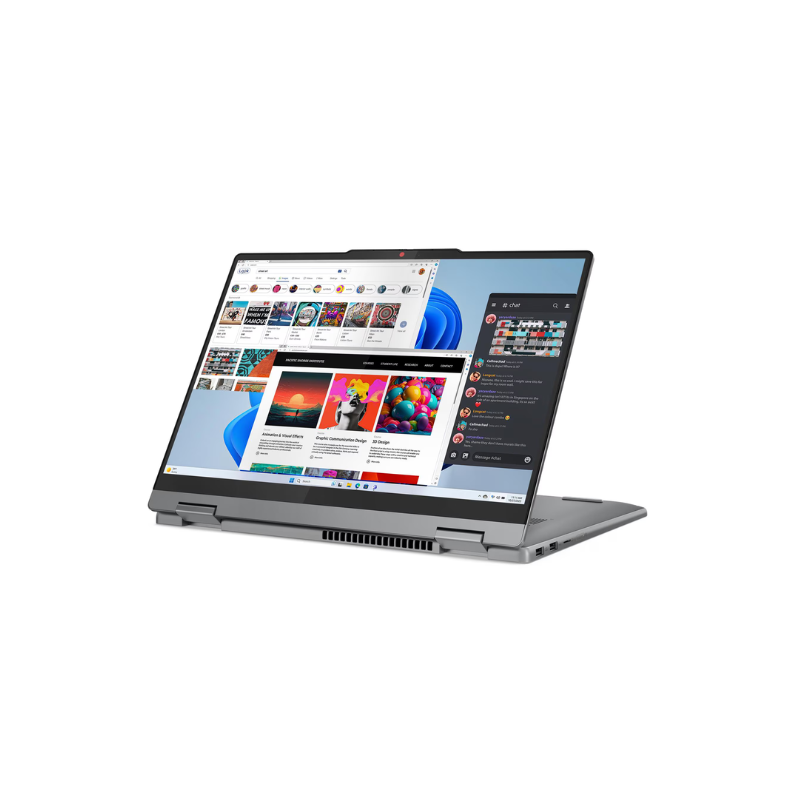 ORDINATEUR LENOVO IDEAPAD 5 2-en-1 14IRH9 MODE PLIABLE VUE FACE PROFIL GAUCHE (2)