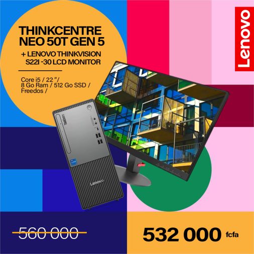 12UD00BYFM_THINKCENTRE NEO 50T GEN 5 + LENOVO THINKVISION S22i -30 LCD MONITOR copie